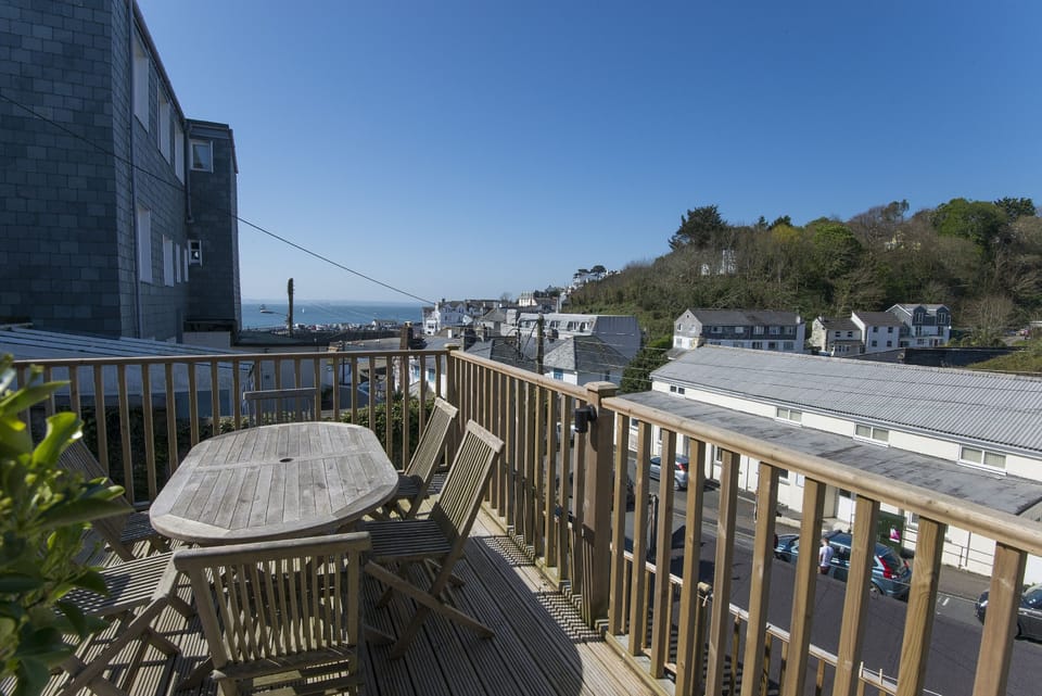 View of the sea and St Mawes Harbour
