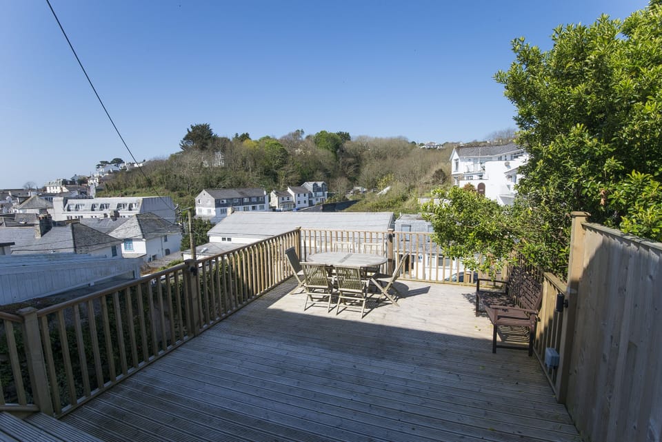 Sun deck viewed from back door