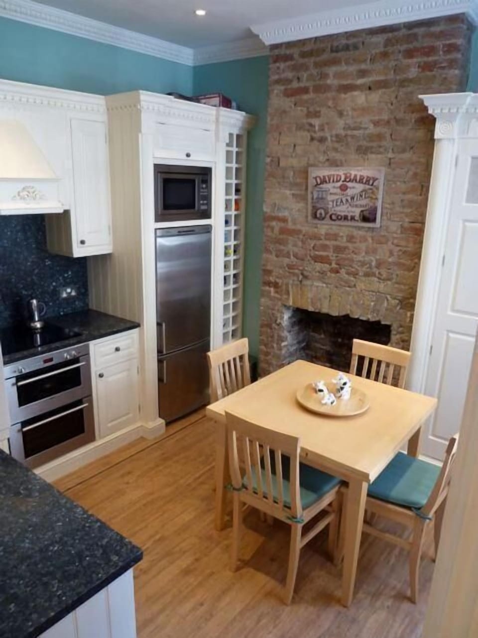 Elegant Brick Fireplace