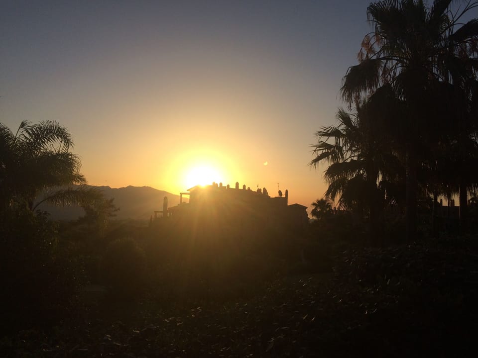 Sunrise from the terrace