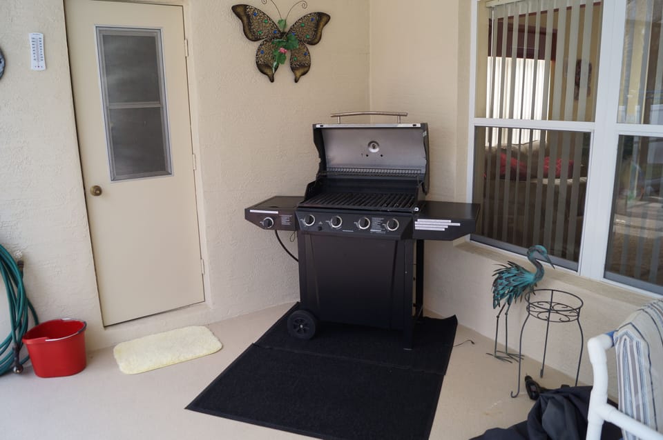 Gas BBQ Grill available for a fee
