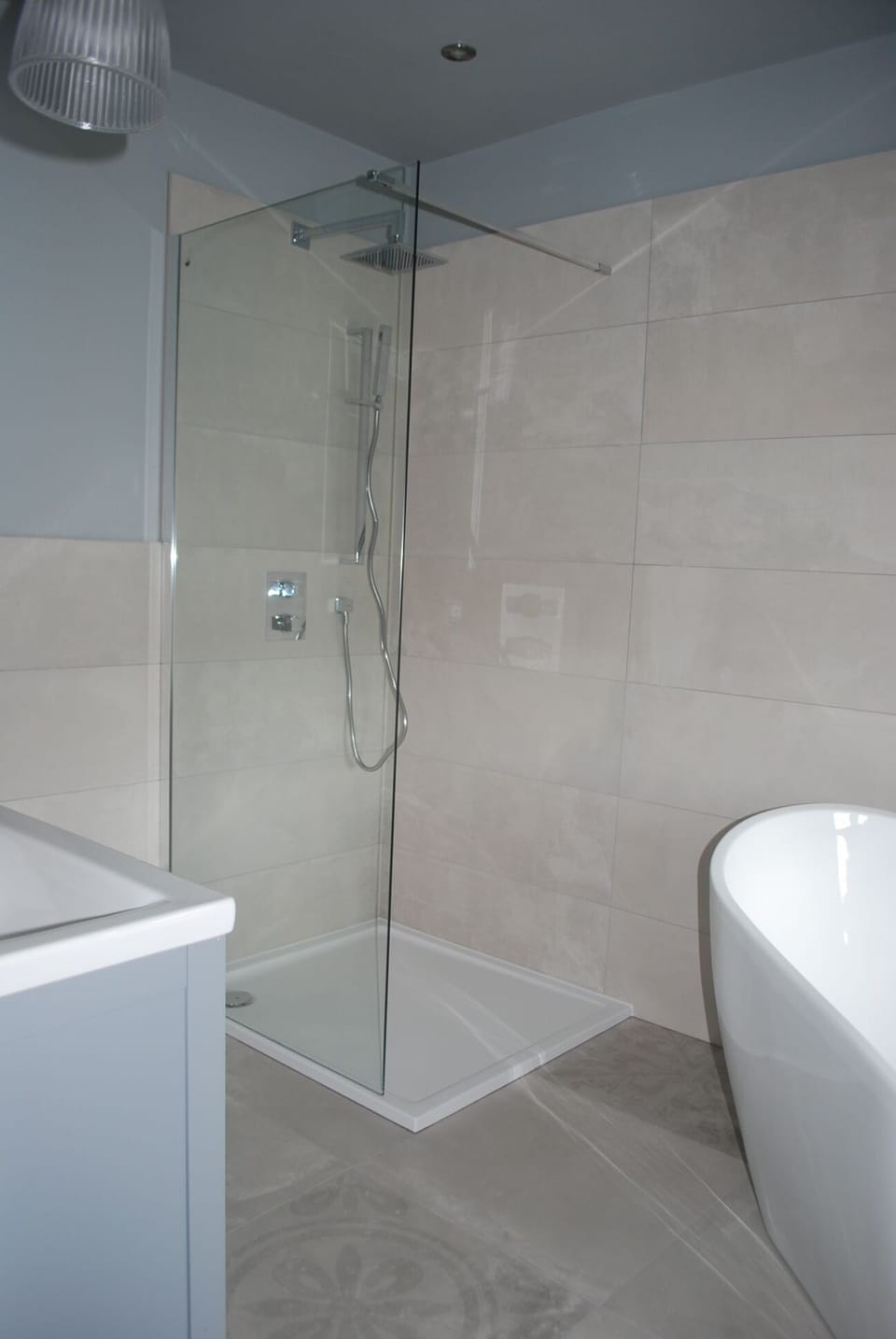 spacious, walk in showers, with all bathrooms heated underfloor.