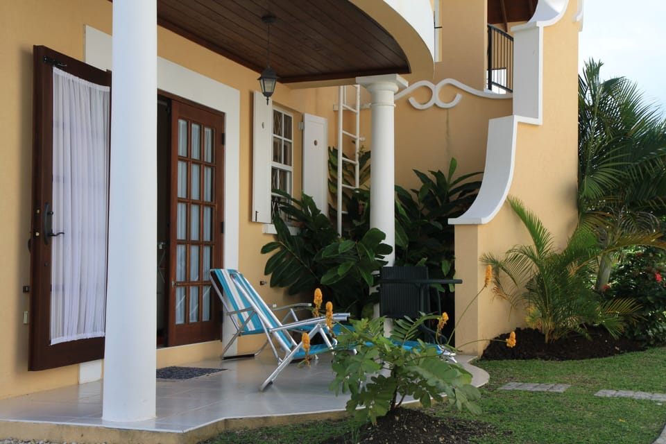private patio ...