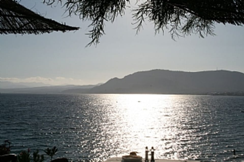 Sunset at Philosophia restaurant