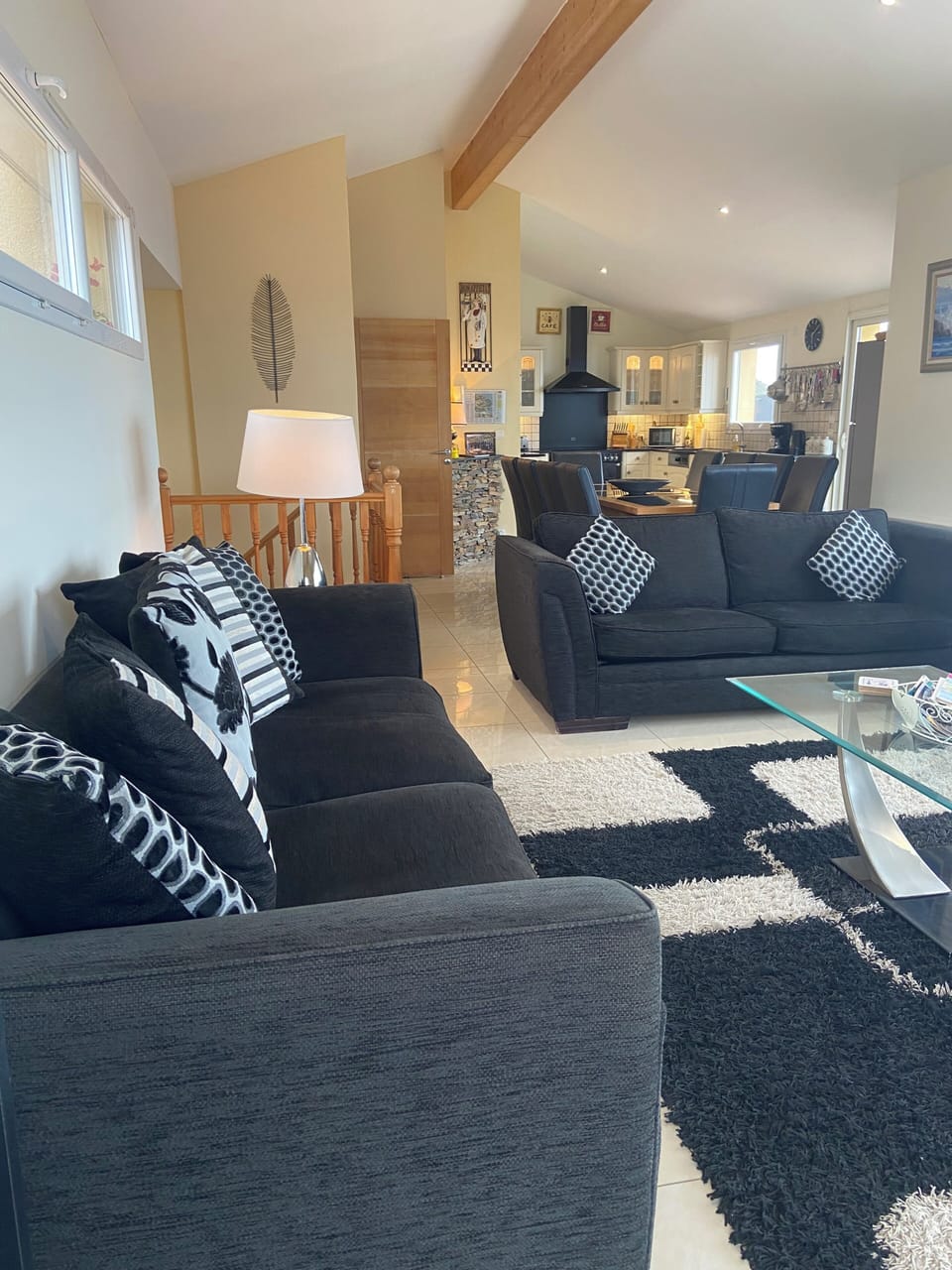 Large open plan kitchen/dining area/lounge