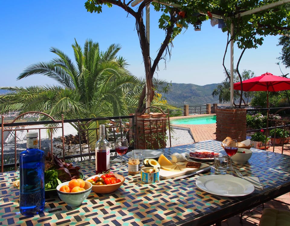 Dining table on terrace