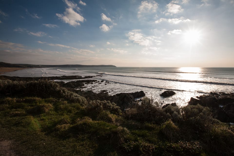 Autumn evenings at Woolacombe are just beautiful.