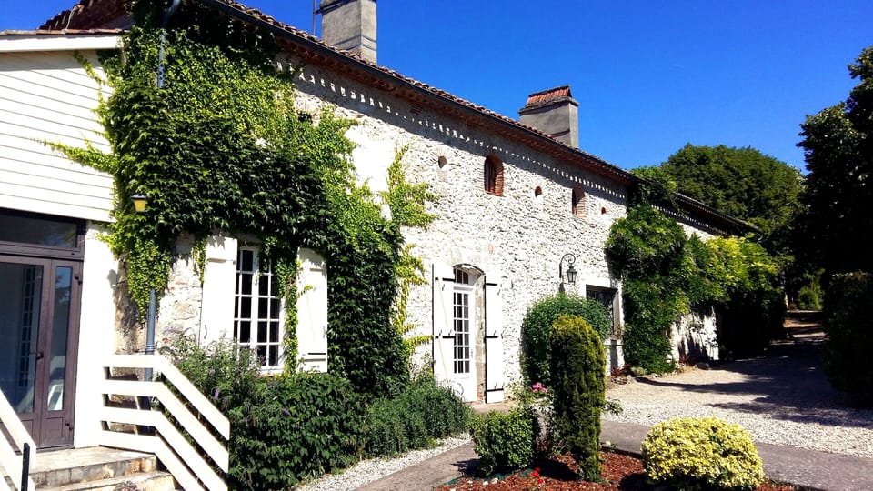 Front of Main house, with private entrance in background