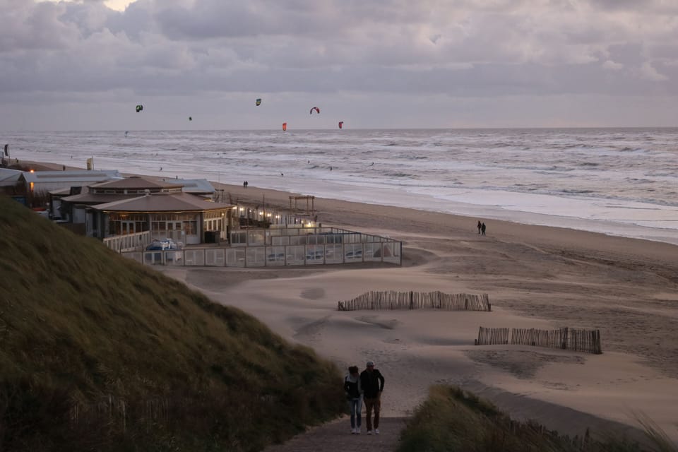 The beach is special, even when the weathers not so great.