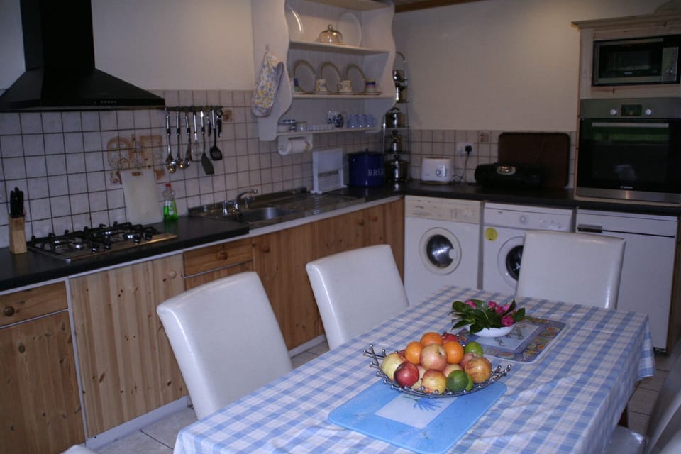 kitchen cum dining with all modern conveniences