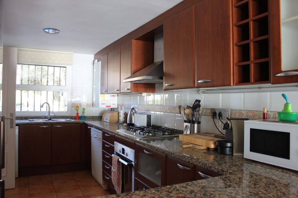 With Miele and Bosch appliances and enough kit for proper home dining