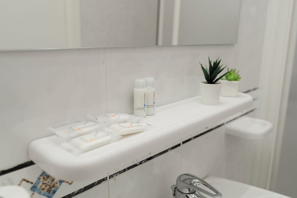 Rainfall showerhead, free toiletries, hair dryer, bidet