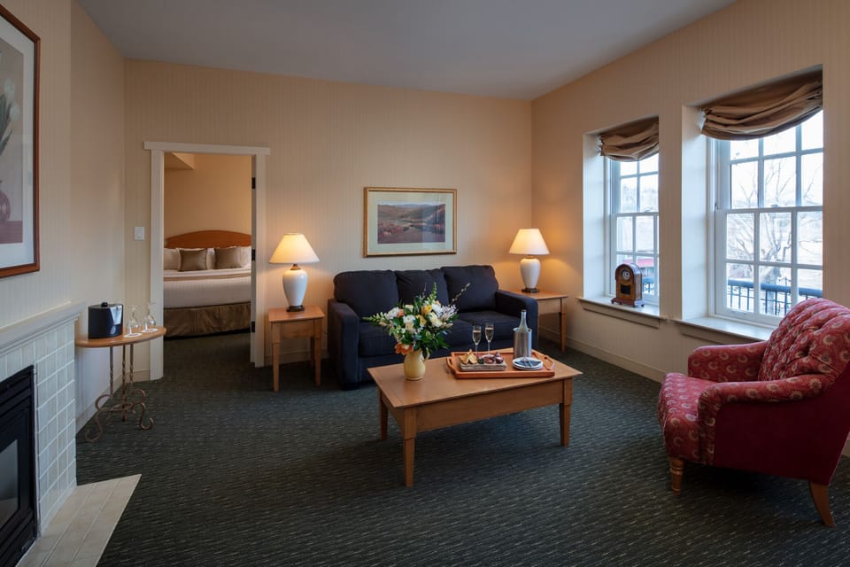 Romantic Room, 1 Bedroom, Jetted Tub, Courtyard View | Living area | TV, foosball