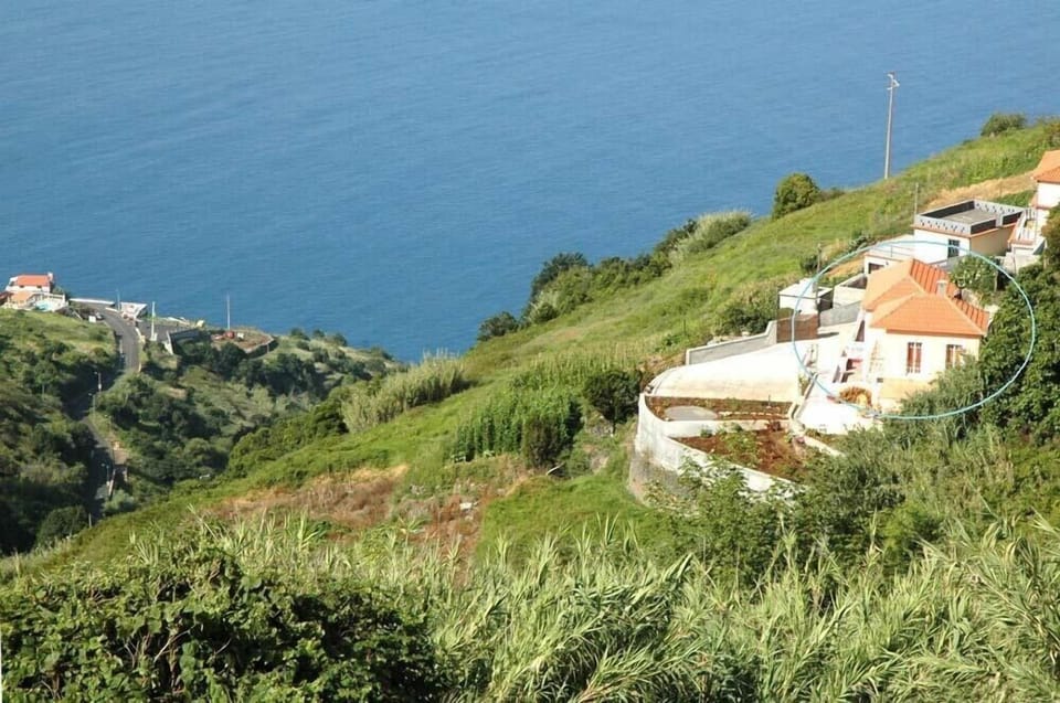 The house (r) with its panoramic views