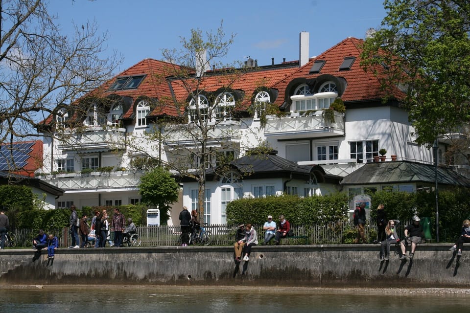 View of the villa from the lake