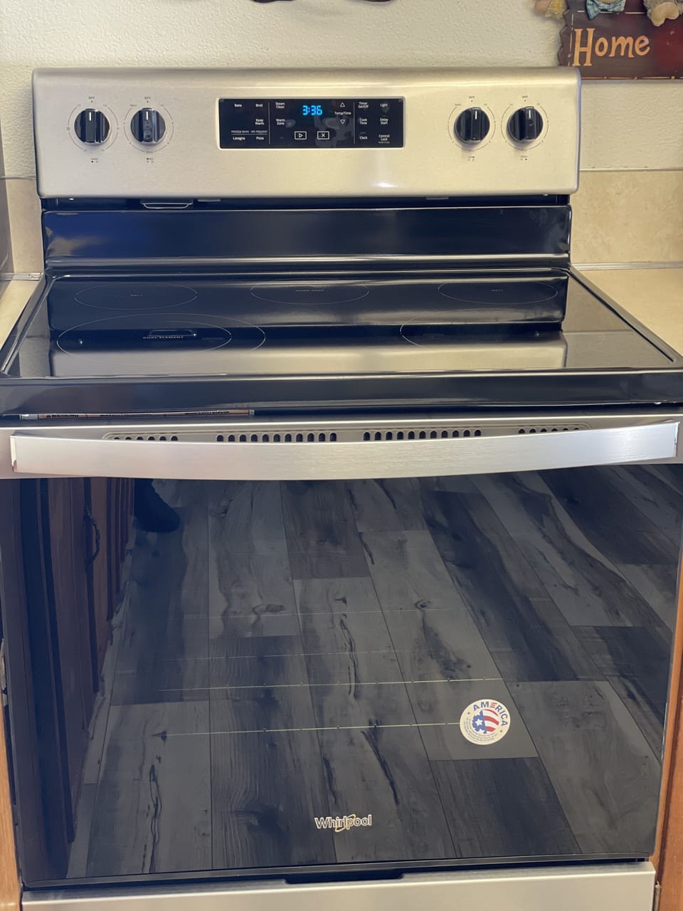 Brand new glass top electric oven