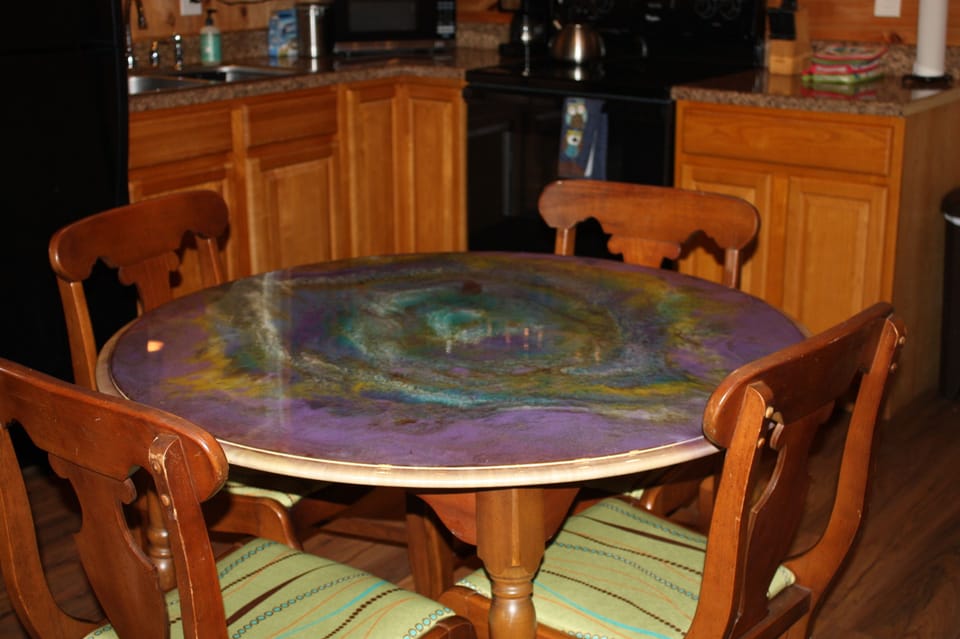 New Psychedelic Cowgirl Designs Dining Room Table 