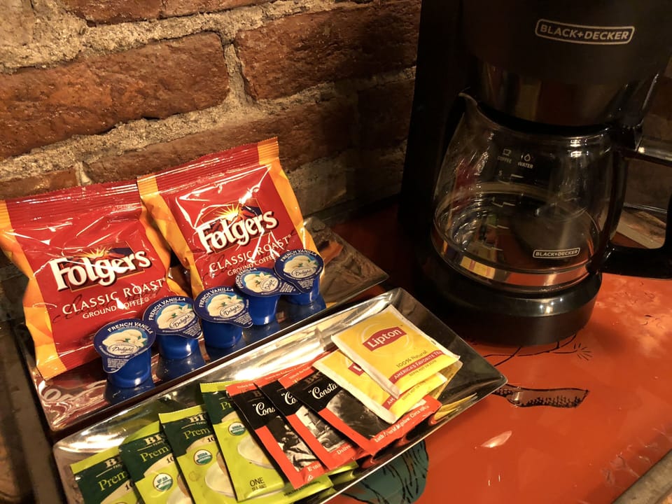 Coffee, Tea & Creamer Provided