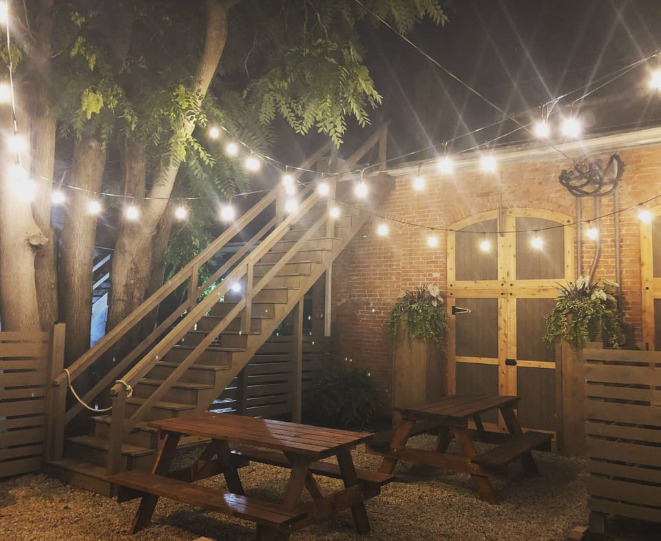 Hand of Fate Brewing Company's Beer Garden - Located behind The Loft