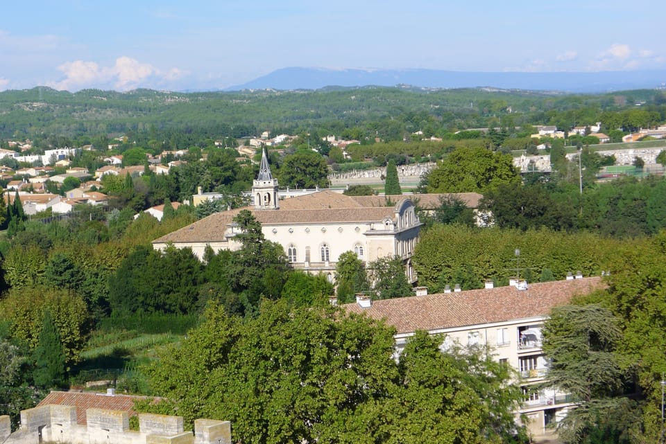 Tarascon: View on Monastery (behind our house) as of the castle
