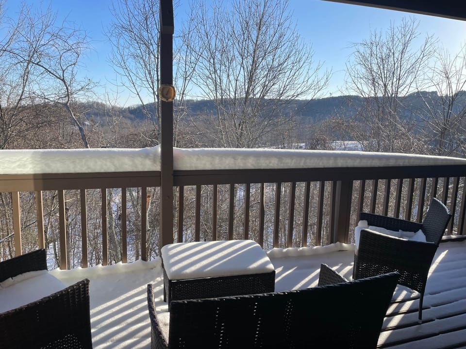 Private deck winter