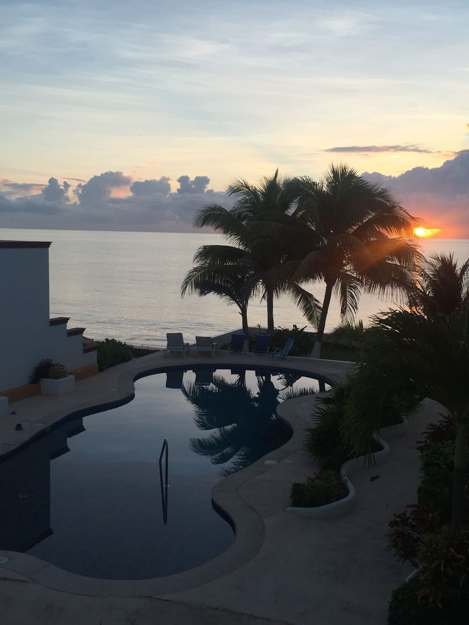 Sunrise view of the Caribbean Sea