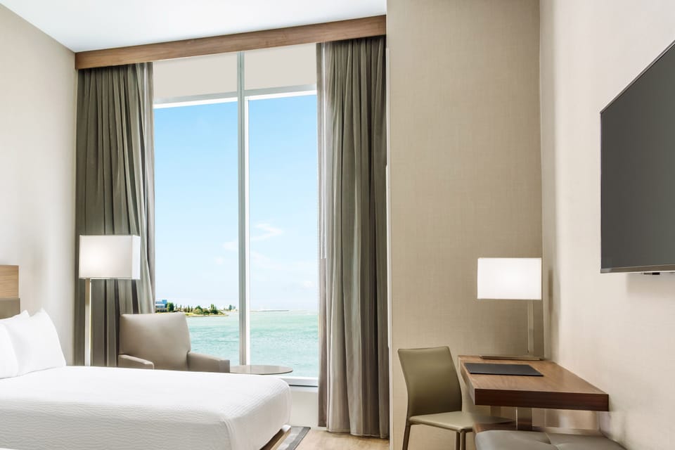 In-room safe, desk, laptop workspace, blackout drapes