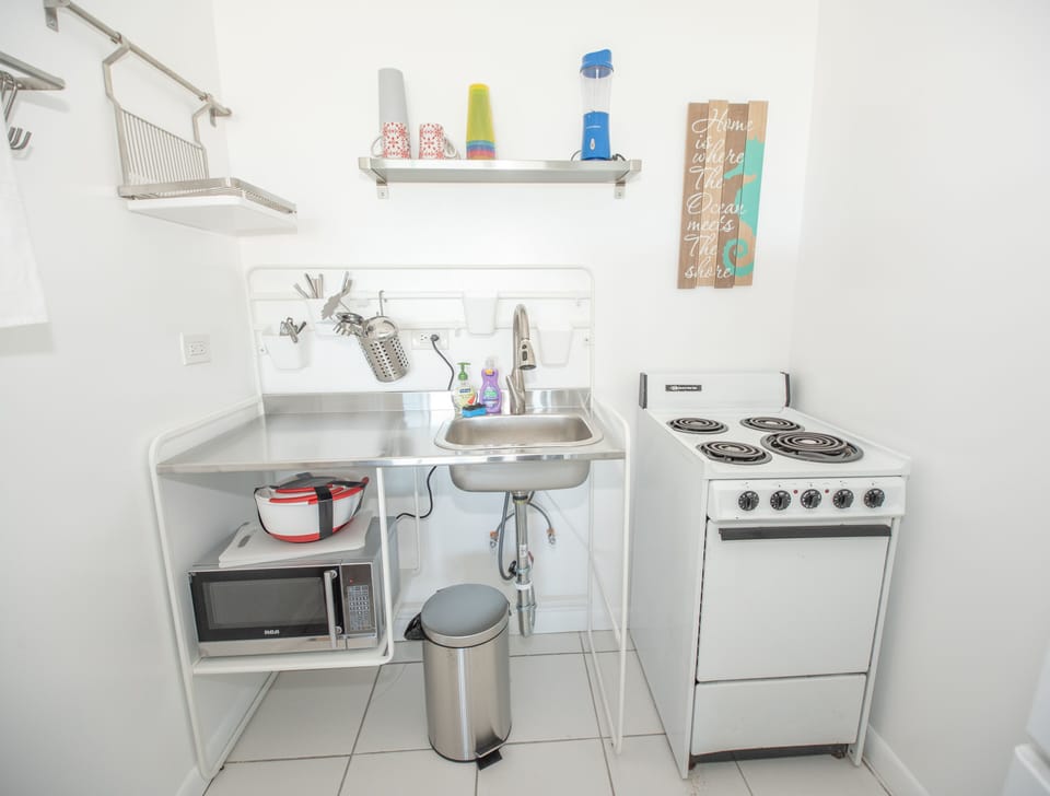 Everything you need...full size appliances, microwave, blender, toaster