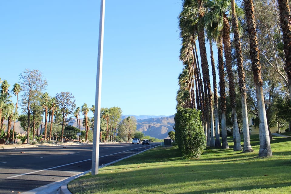 Palms to Pines Road  at Mountainback Entrance