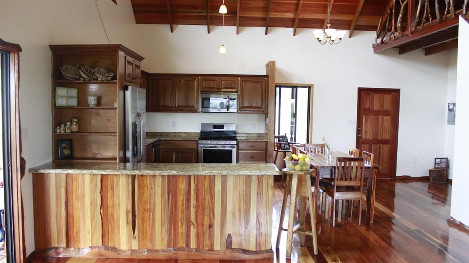 kitchen and dining from the living room