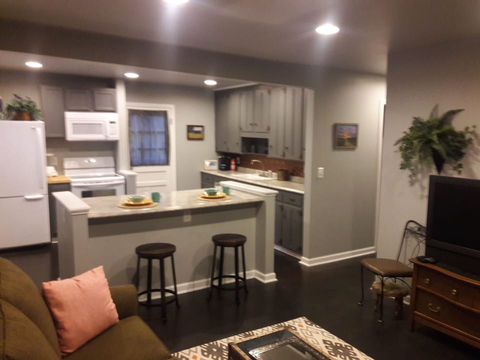 View from the LR into the Kitchen