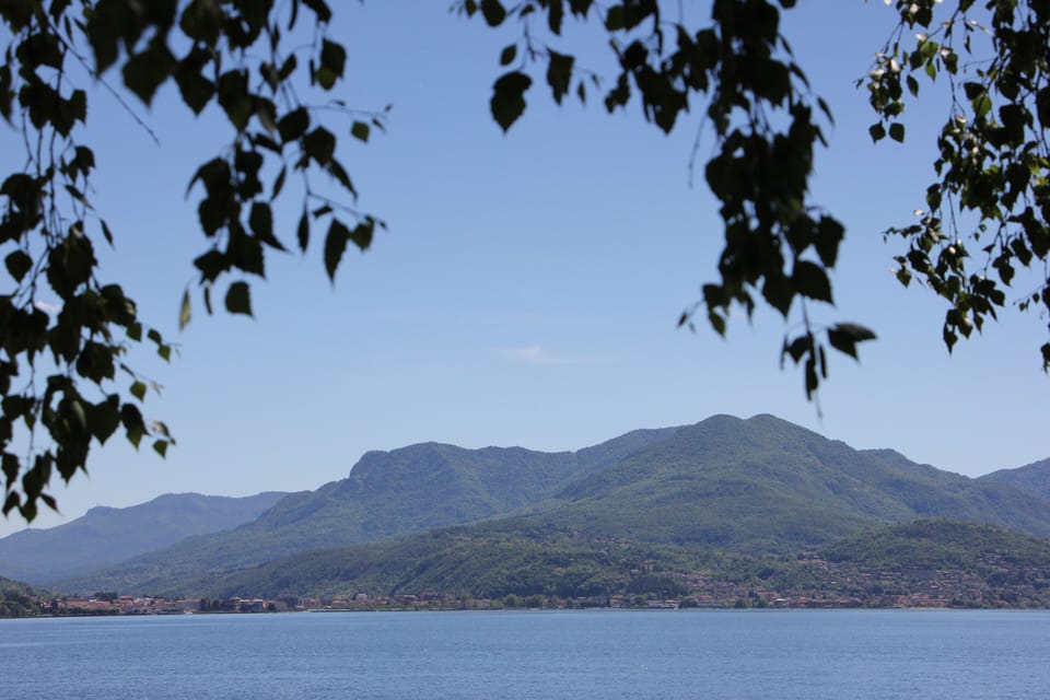 Luino from Lake Maggiore