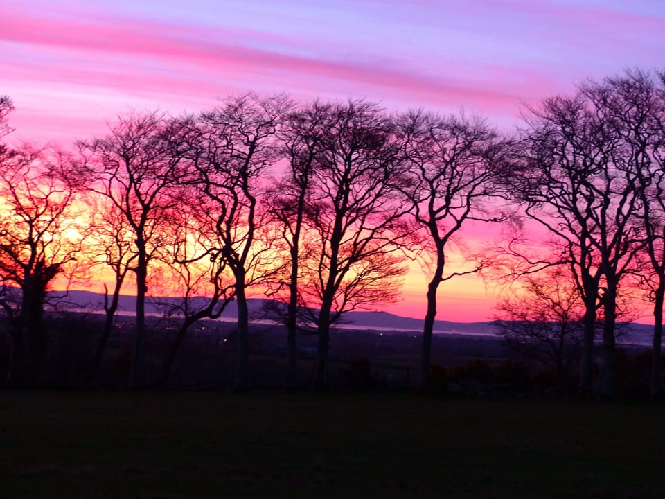 View from the property at sunset