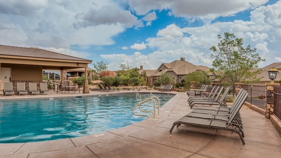 Poolside seating