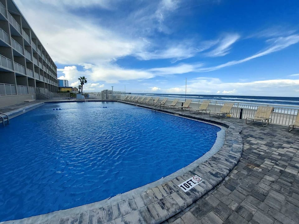 Our newly remodeled pool area is opening back up.