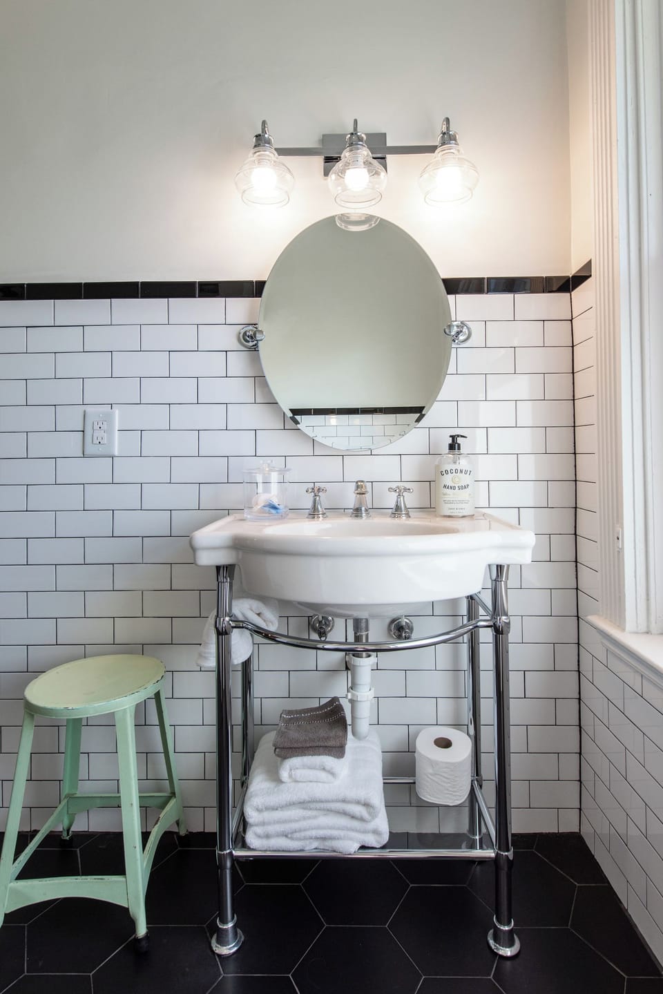 Renovated full bathroom ~ 2nd Floor ~ Between Living room and Kitchen. 