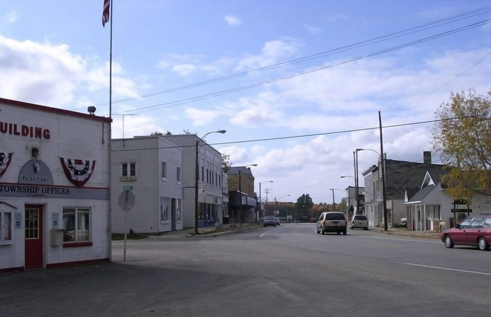 downtown Bear Lake Village on the other side of the Lake