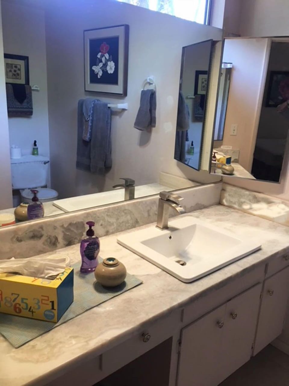 one of two bathrooms (shower only)
