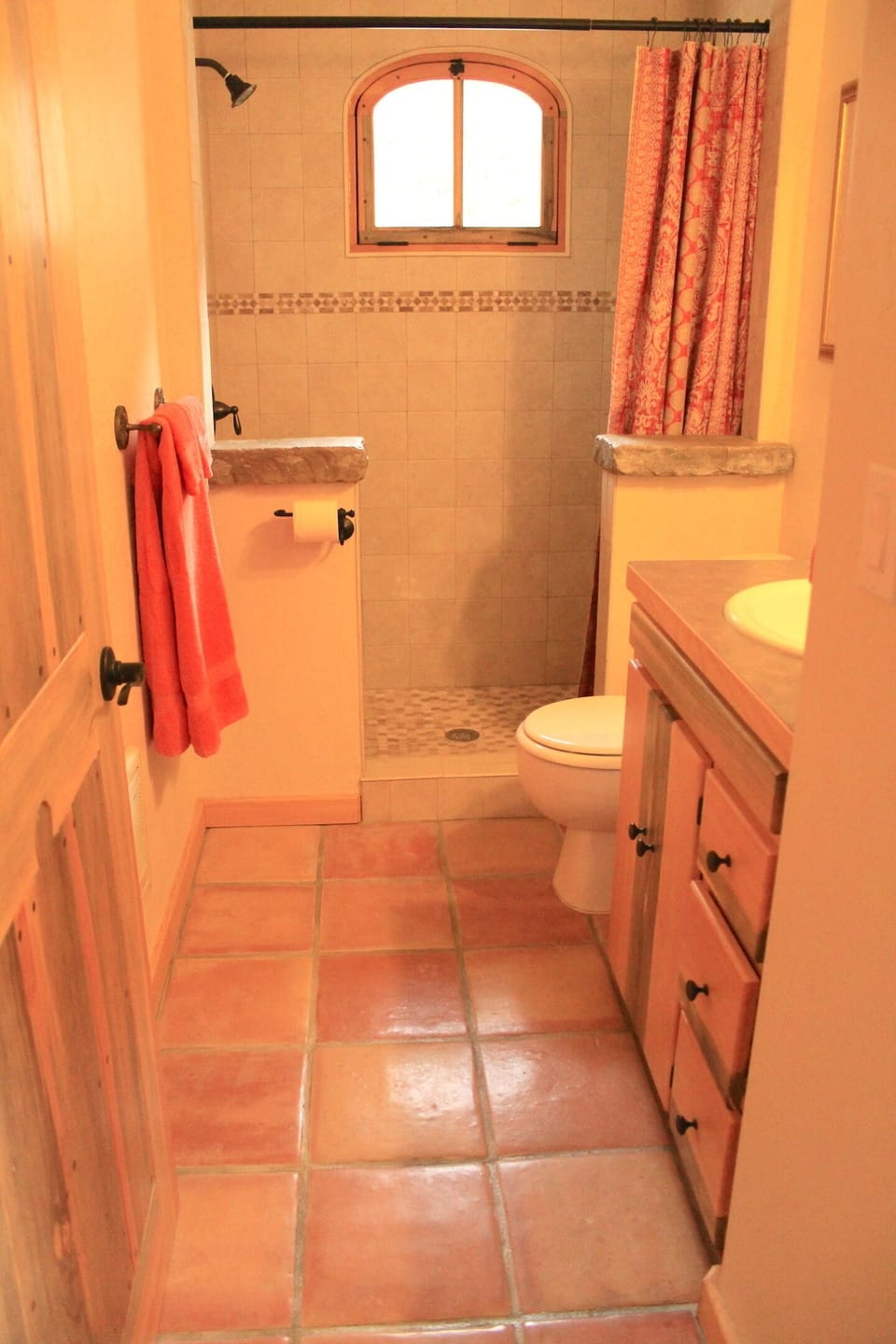 Fully stocked bathroom