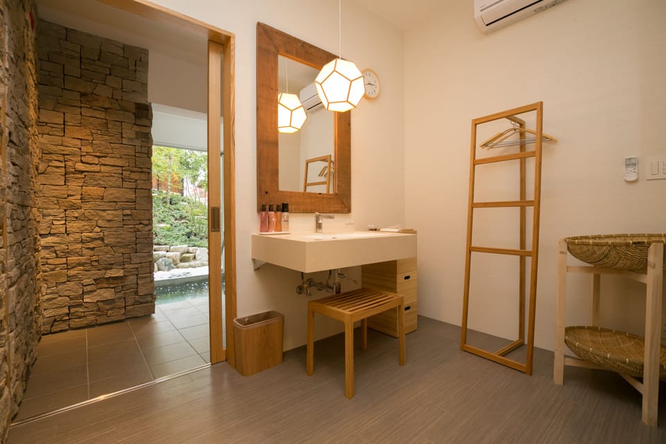 Hair dryer, electronic bidet, towels