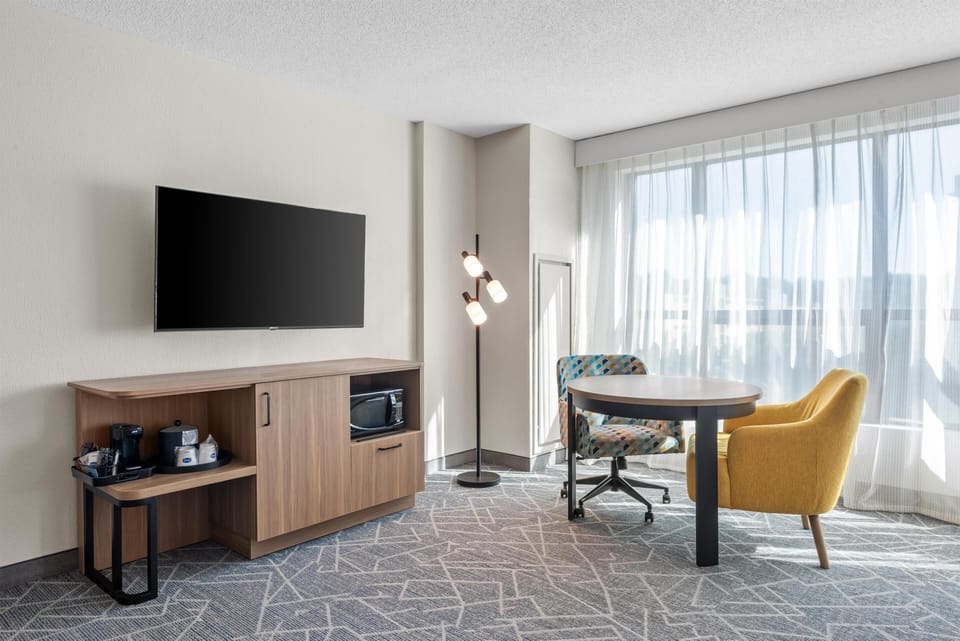 Room, 2 Queen Beds, Accessible (Roll-In Shower) | Premium bedding, desk, blackout drapes, iron/ironing board