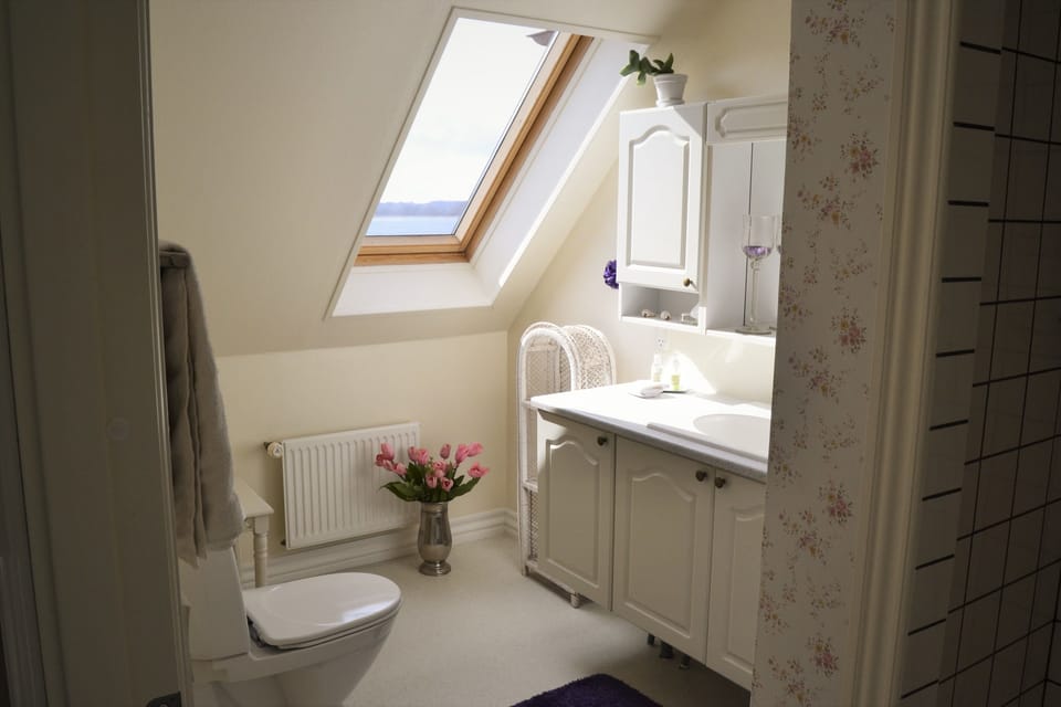 Deluxe Room, 1 Queen Bed with Sofa bed | Bathroom | Towels, toilet paper