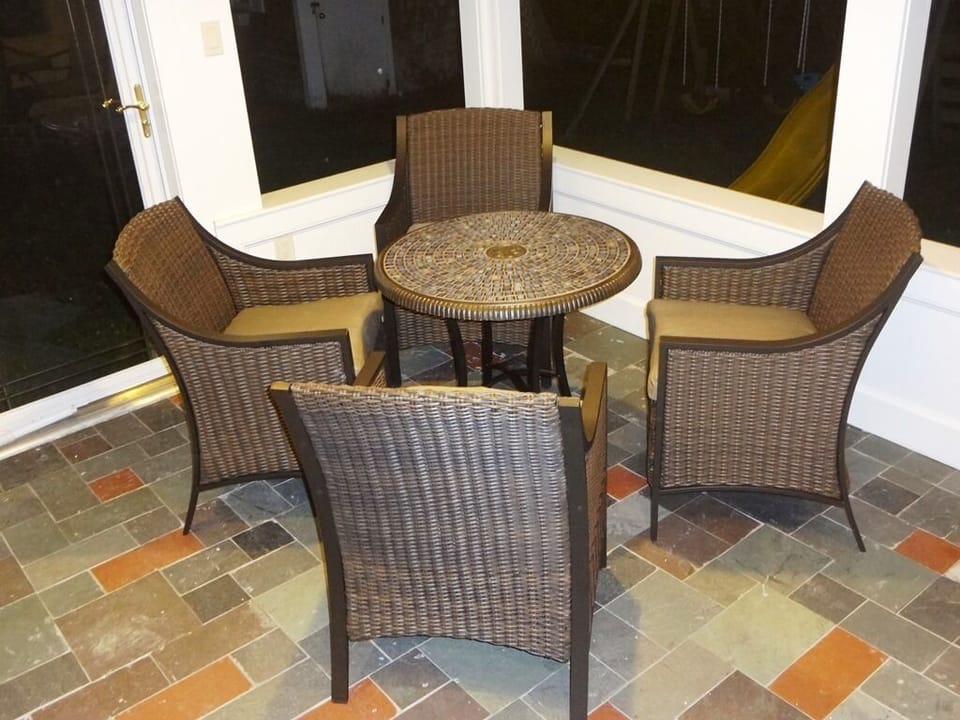 Tea Set in Sunroom