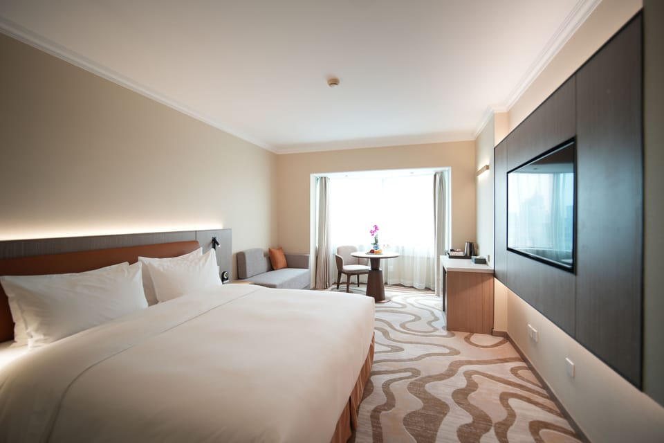 Superior Double Room, City View | Minibar, in-room safe, desk, blackout drapes