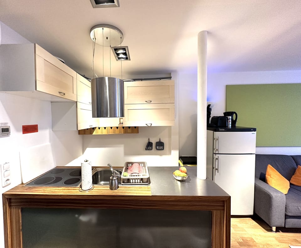 Family Apartment, 1 Bedroom, Kitchen | Private kitchen | Microwave, stovetop, espresso maker, coffee/tea maker