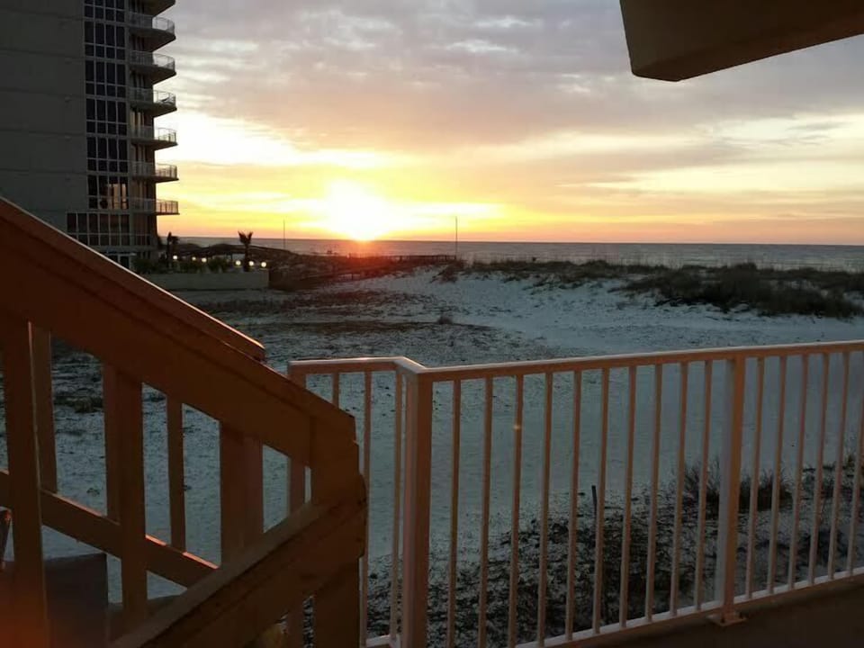Sunset view from the front balcony/entry door