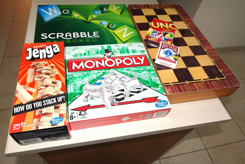 English board games are available