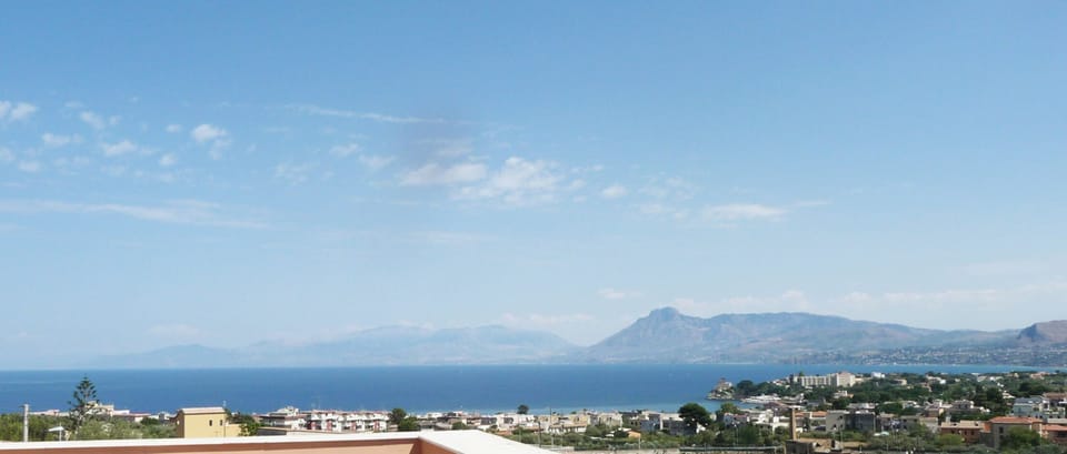 View on the coast,Gulf of Termini until Cefaù from the terrace of the main villa