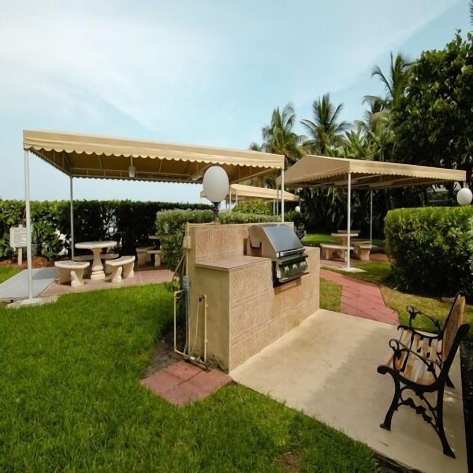 BBQ area by the pool