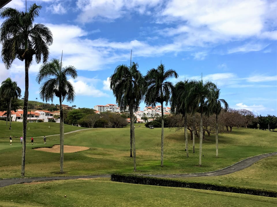 The second golf course in the resort.